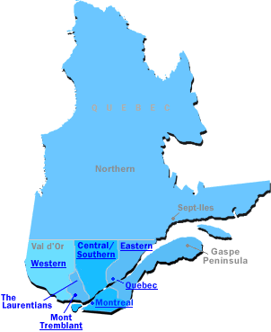 Map Of The Province Of Quebec